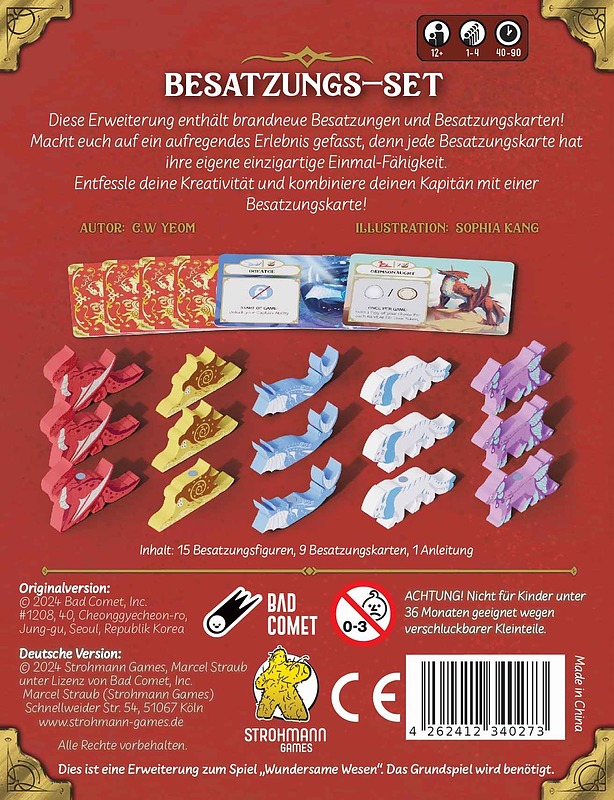 Wundersame Wesen: Besatzungs-Set Rueckseite