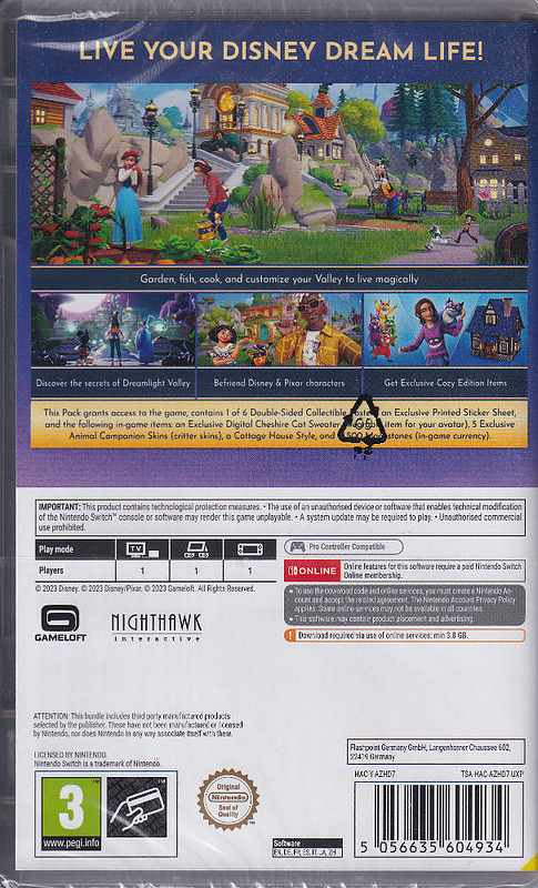 Disney Dreamlight Valley Cozy Ed. (PEGI) Rueckseite