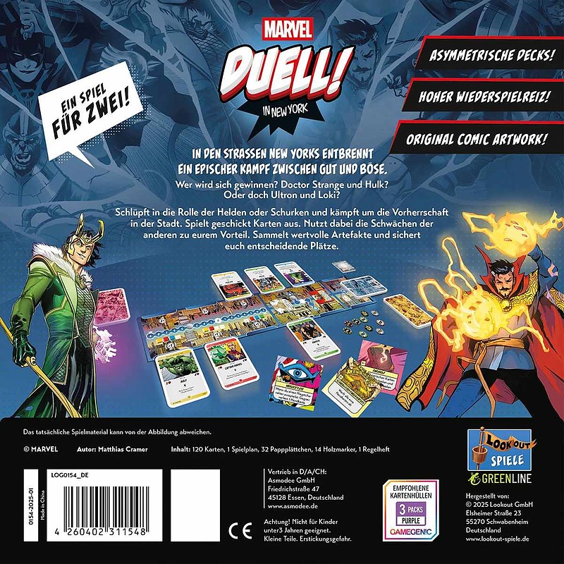 Marvel Duell in New York Rueckseite