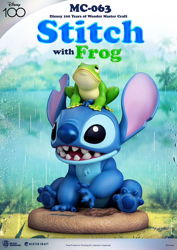 Disney 100th Master Craft Statue Stitch with Frog Rueckseite