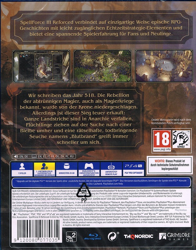 SpellForce 3 Rueckseite