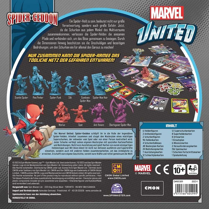 Marvel United: Spider-Geddon Rueckseite