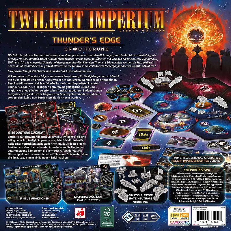 Twilight Imperium 4. Ed. - Thunder's Edge Rueckseite