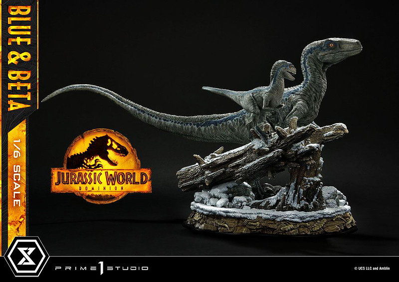 Jurassic World Statue 1/6 Blue & Beta Bonus Rueckseite