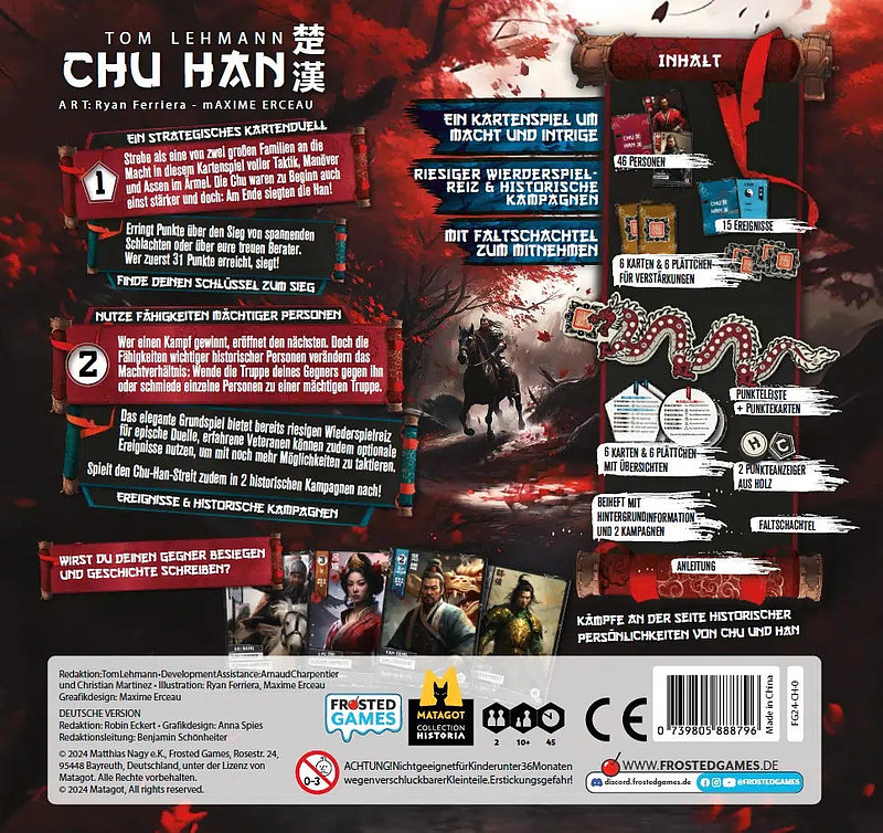Chu Han - Duell der Dynastien Rueckseite