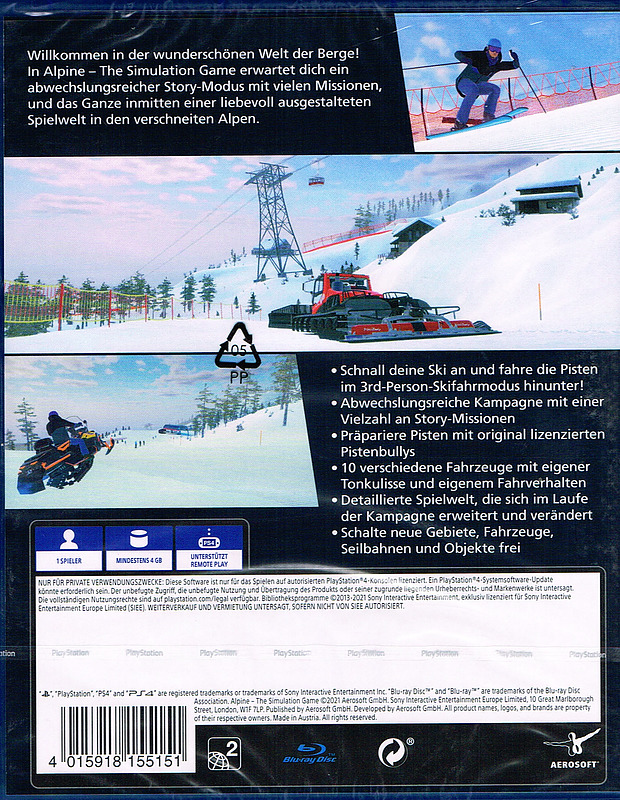Alpine - The Simulation Game Rueckseite