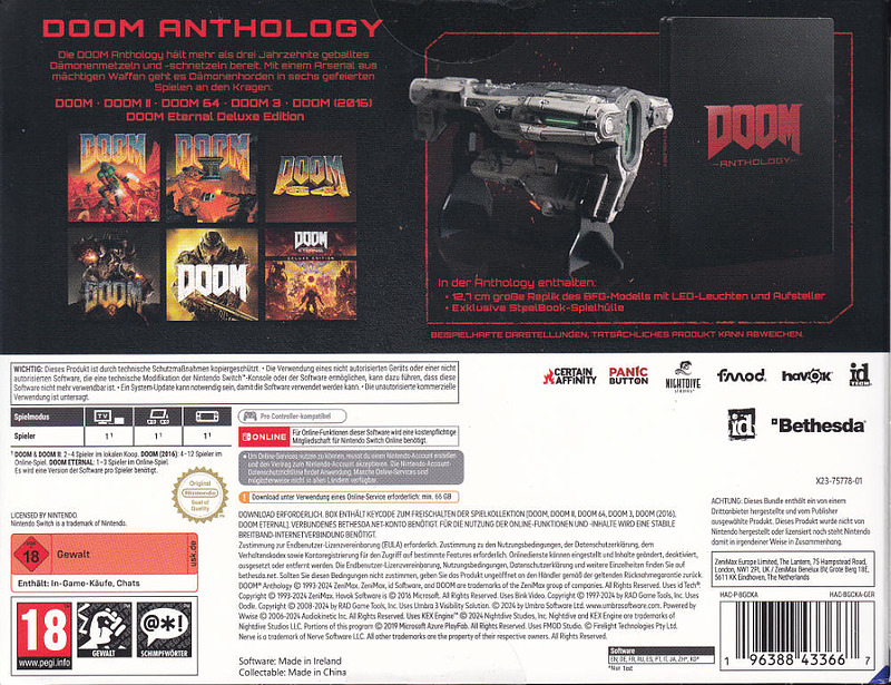 DOOM Anthology Collectors Edition Rueckseite