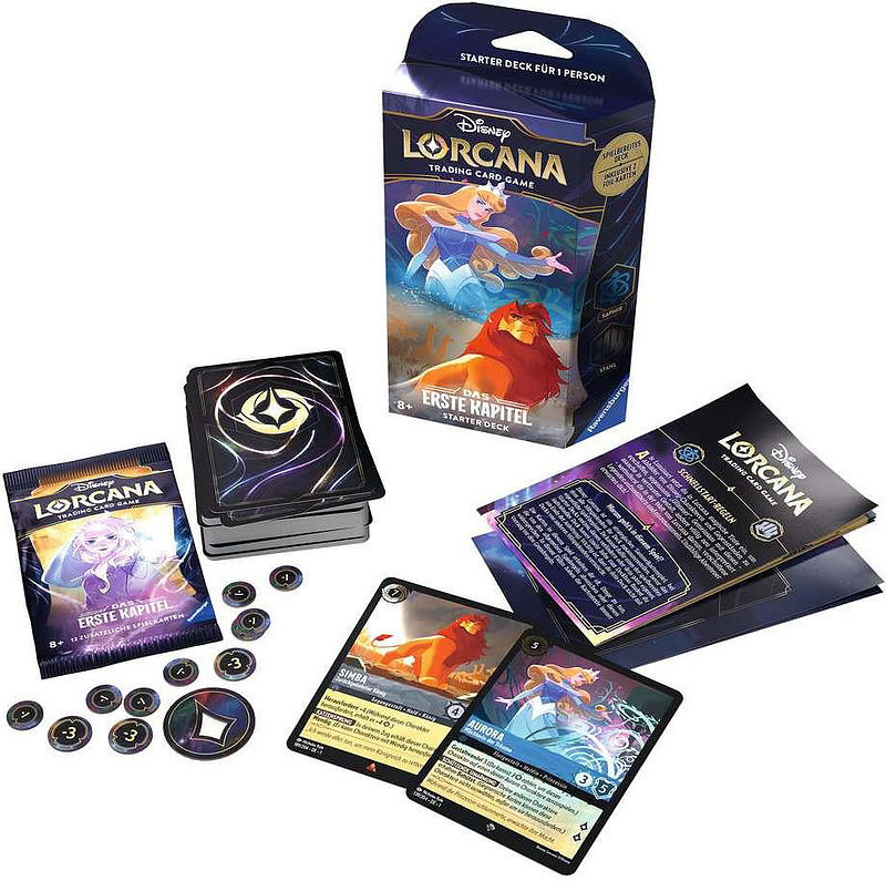 Lorcana Starter Deck Kap. 1 Saphir und Stahl (DE) Rueckseite