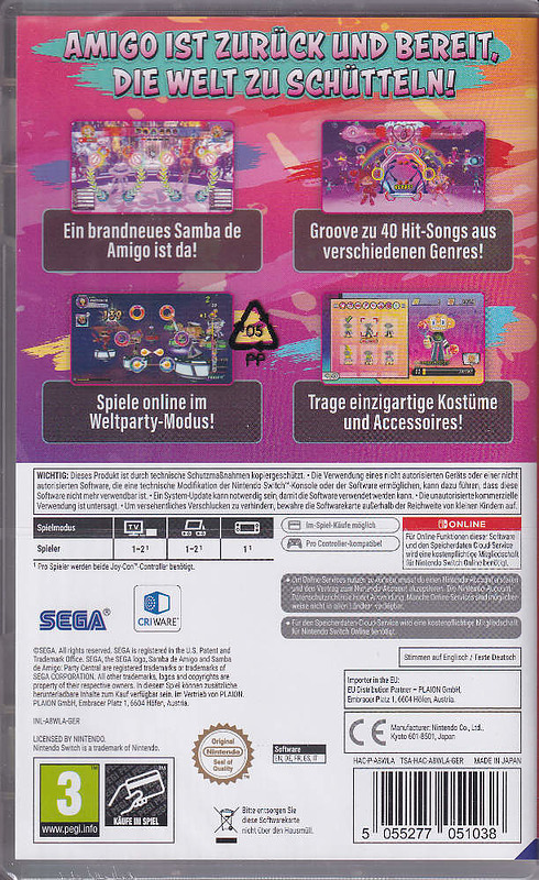Samba de Amigo: Party Central Rueckseite