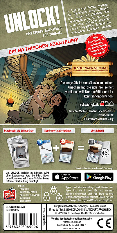 Unlock! - In den Fängen des Hades Rueckseite