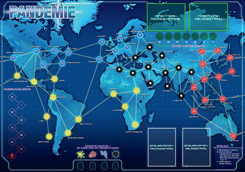 Pandemie Brettspiel Rueckseite