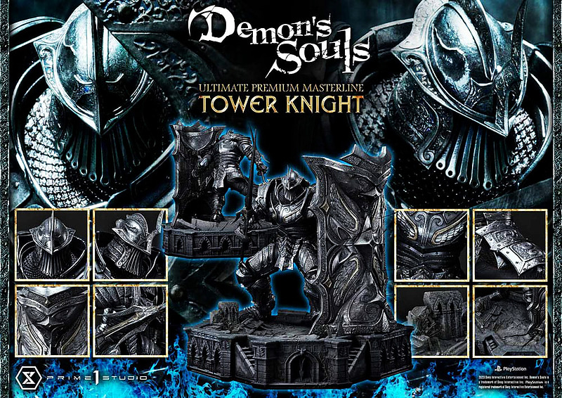 Demon's Souls Statue Tower Knight Rueckseite