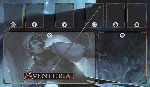 Aventuria Spielmatte - Halbelfischer Schurke Cover