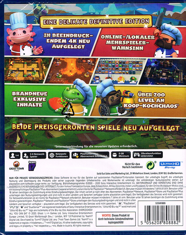 Overcooked - All you can Eat Edition Rueckseite
