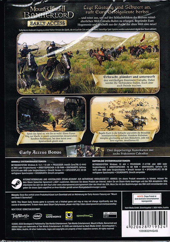 Mount & Blade II: Bannerlord Rueckseite