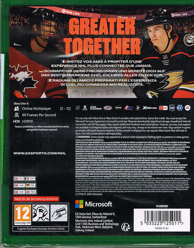 NHL 23 (AT-PEGI) Rueckseite