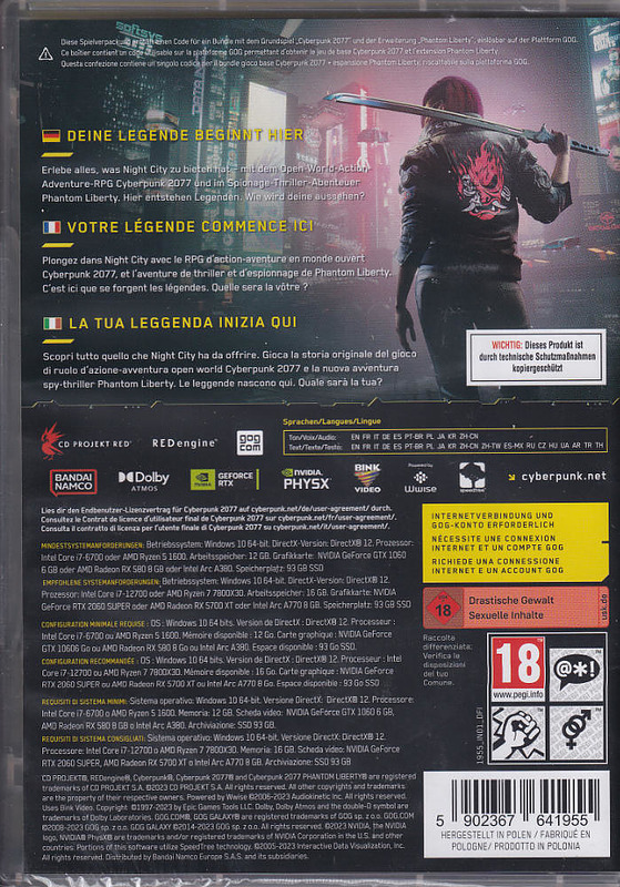 Cyberpunk 2077 Ultimate Collection Rueckseite