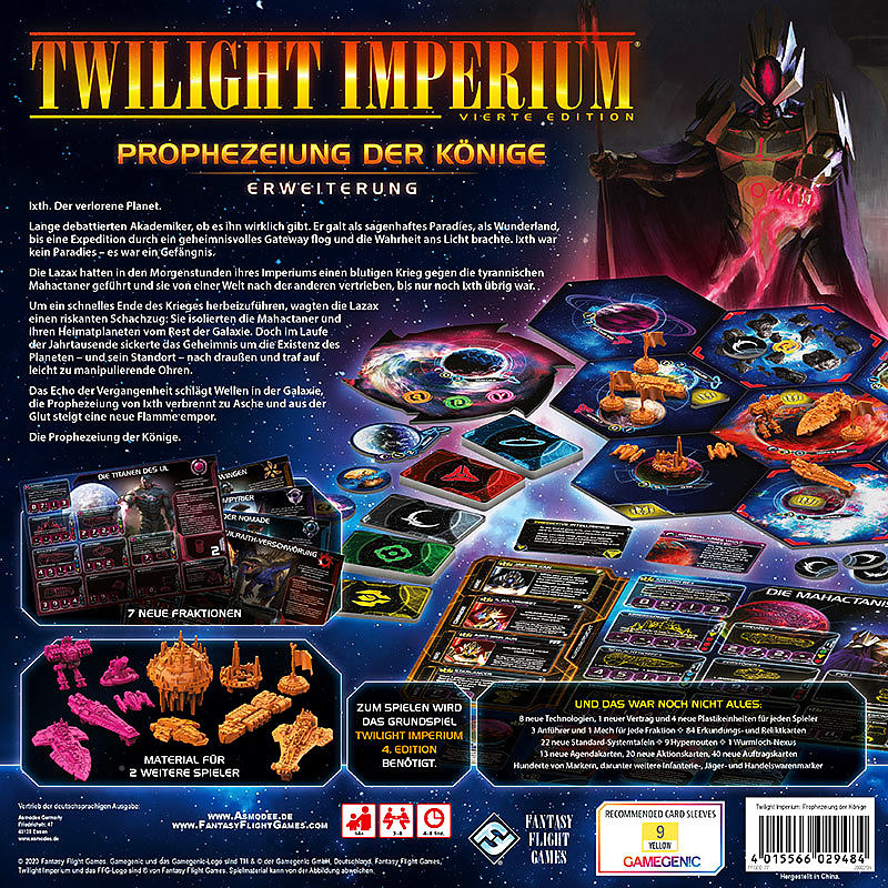 Twilight Imperium 4. Ed. - Prophezeiung der Könige Rueckseite