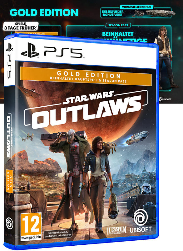 Star Wars Outlaws Gold Edition (AT-PEGI) Cover