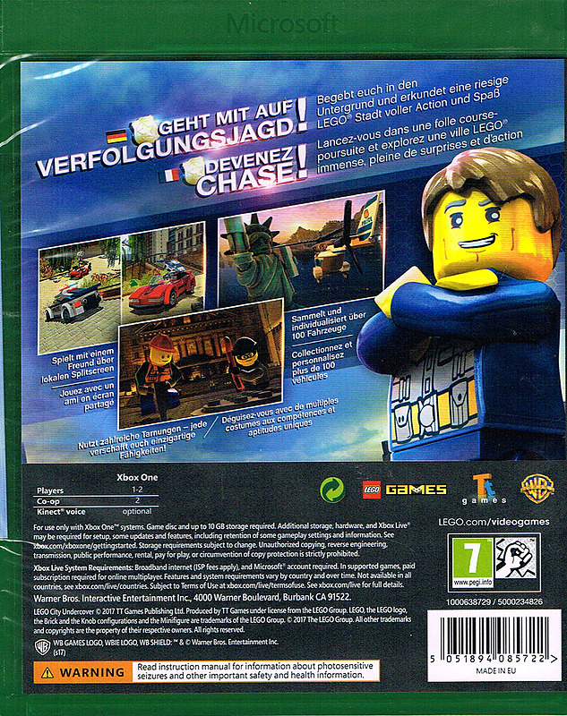 LEGO City: Undercover (AT-PEGI) Rueckseite