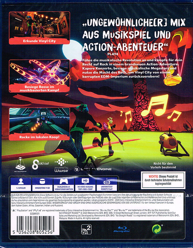 No Straight Roads Rueckseite