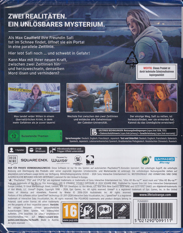 Life is Strange: Double Exposure Rueckseite