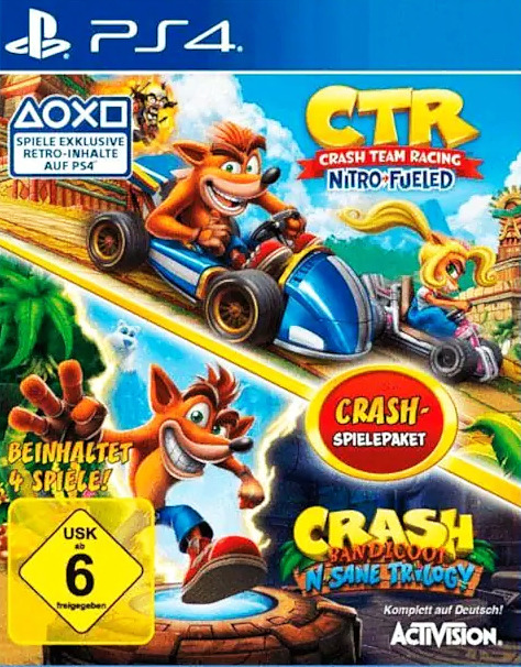 Crash Bandicoot N. Sane & Crash Team Racing Cover