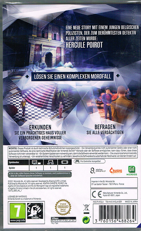 Agatha Christie's - Hercule Poirot:The First Cases Rueckseite