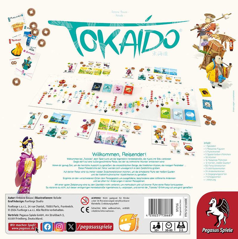 Tokaido 10th Anniversary Edition Rueckseite