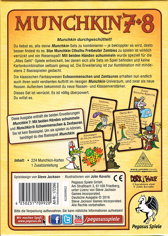 Munchkin 7+8 Rueckseite