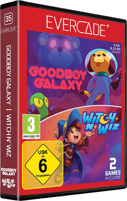 Blaze Evercade Goodboy Galaxy / Witch n Wiz Cover