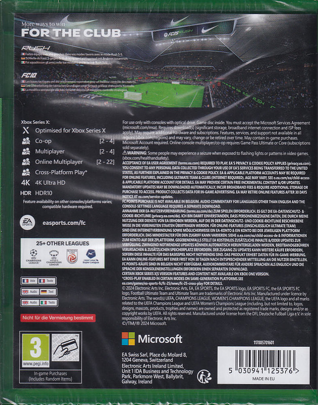 EA Sports FC 25 (AT-PEGI) Rueckseite