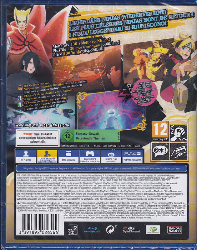 Naruto x Boruto: Ultimate Ninja Storm Connections Rueckseite