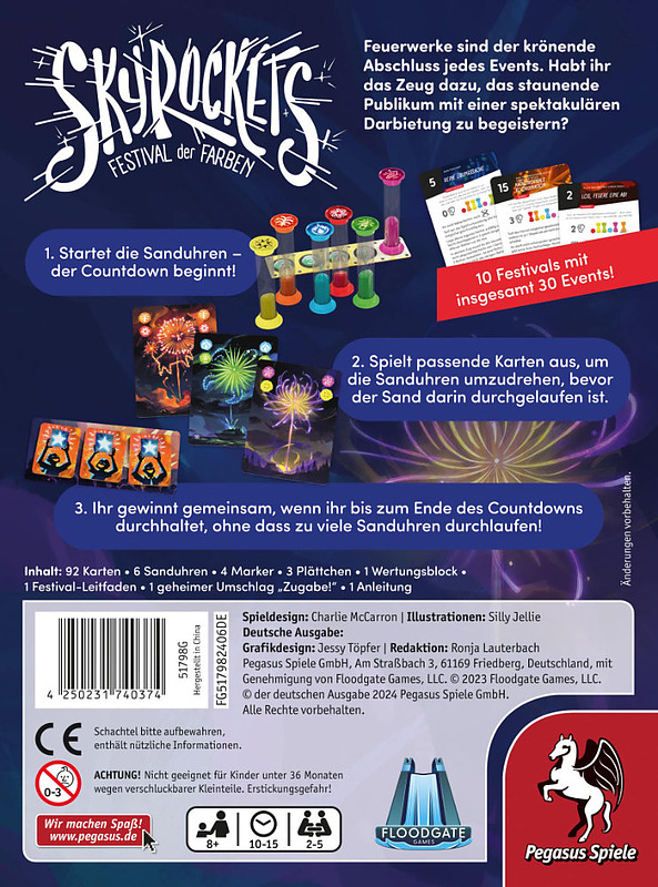 Skyrockets - Festival der Farben Rueckseite