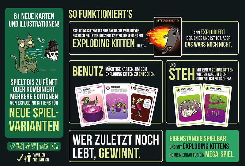 Zombie Kittens Rueckseite
