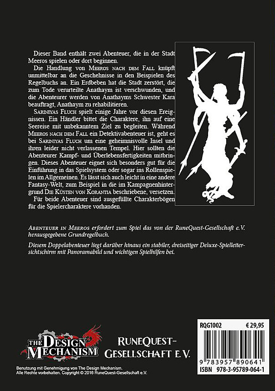 RuneQuest: Abenteuer in Meeros Rueckseite