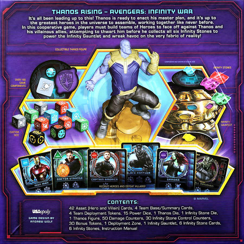 Thanos Rising: Avengers Infinity War Rueckseite