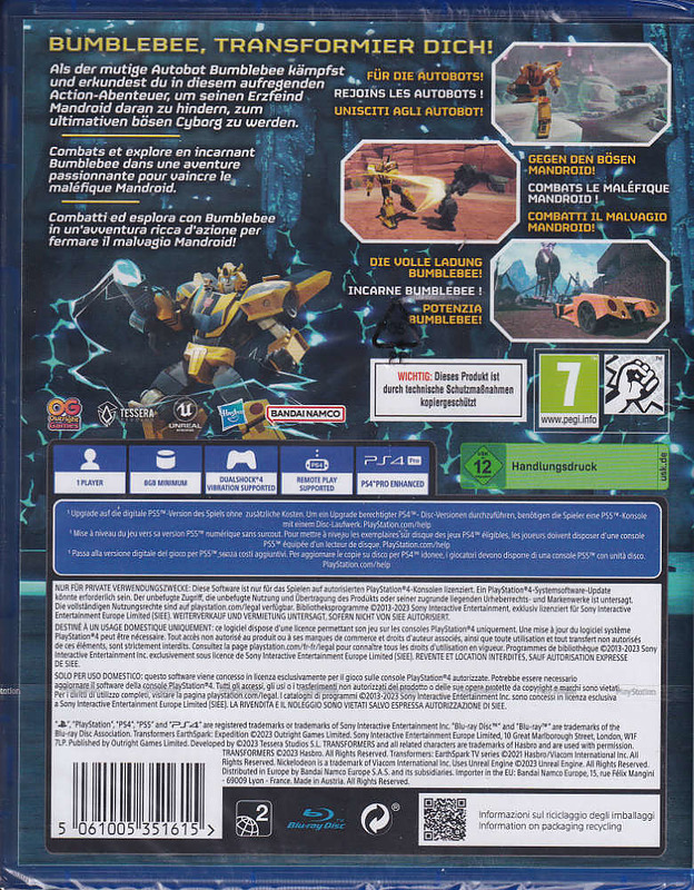 Transformers: Earthspark Rueckseite