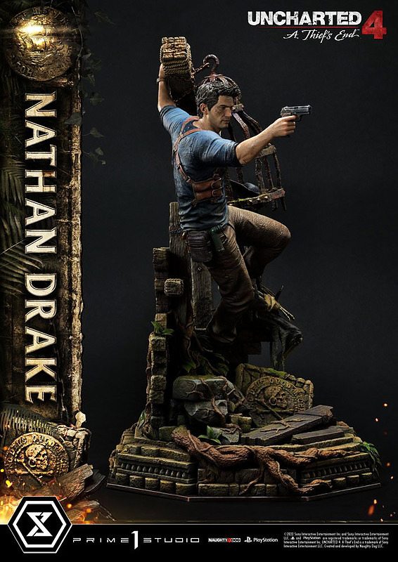 Uncharted 4 Statue 1/9 Nathan Drake Rueckseite