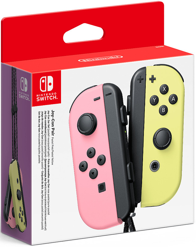 Nintendo Switch Joy-Con 2er-Set Pastell-rosa/gelb Cover