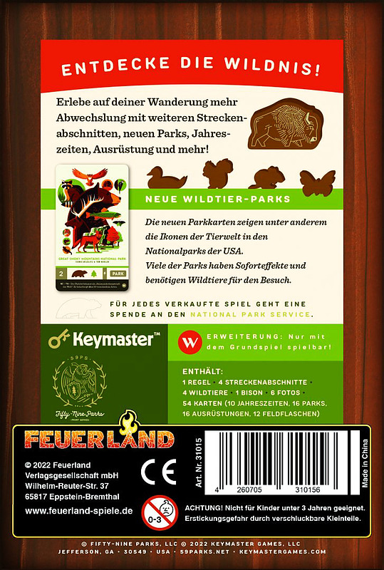 Parks: Wildtiere Rueckseite