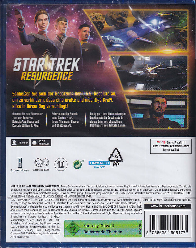 Star Trek Resurgence Rueckseite