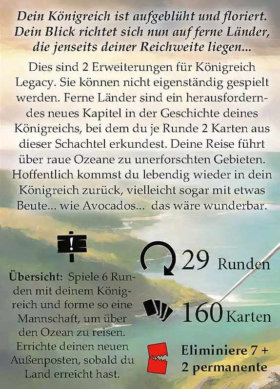 Königreich Legacy: Ferne Länder Rueckseite