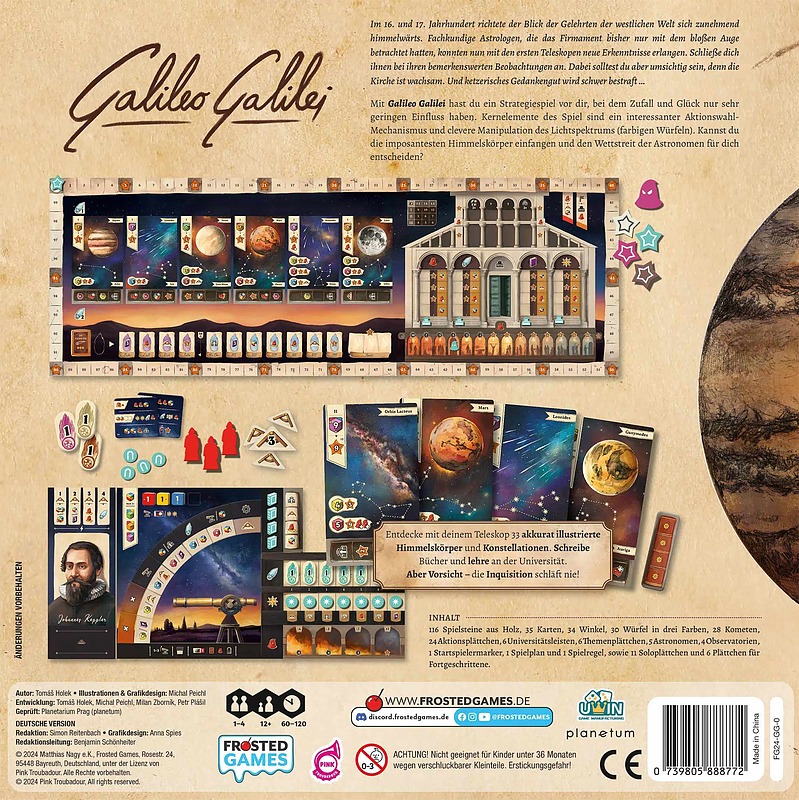 Galileo Galilei Rueckseite