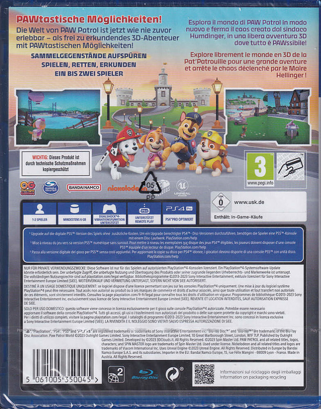 Paw Patrol World Rueckseite
