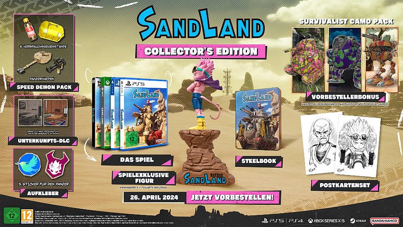 Sand Land Collectors Edition Rueckseite