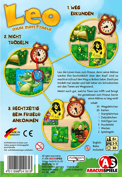 Leo muss zum Friseur Rueckseite