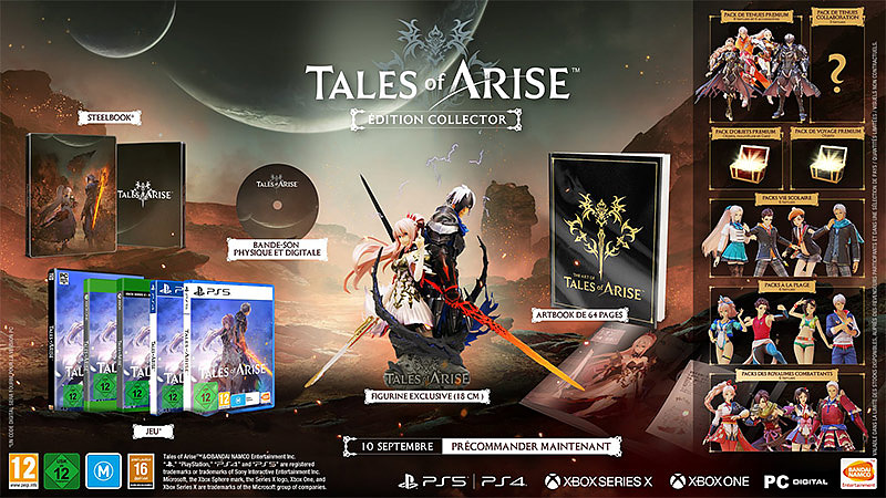 Tales of Arise Collectors Edition Rueckseite