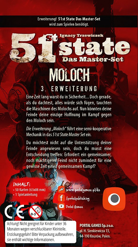 51st State: Master Set: Moloch Rueckseite