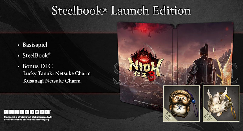 Nioh 3 Steelbook Edition (PEGI) Rueckseite